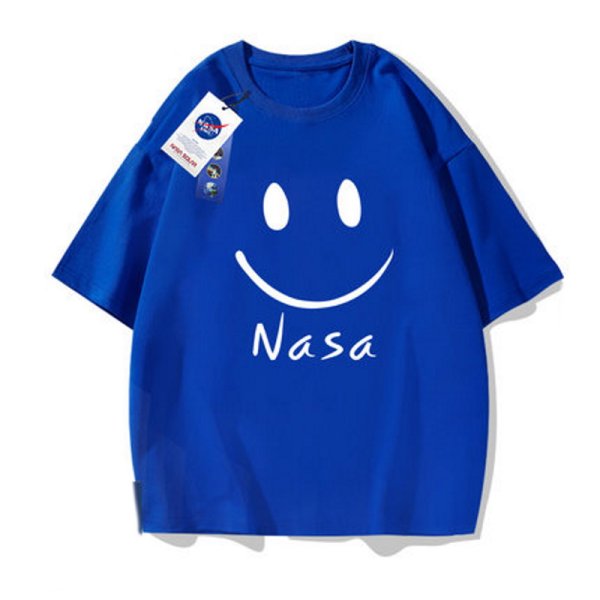 画像1: NASA Joint Smile Print T-shit　ユニセックス 男女兼用キッズ大人ナサ×スマイルジョイント プリントTシャツ (1)