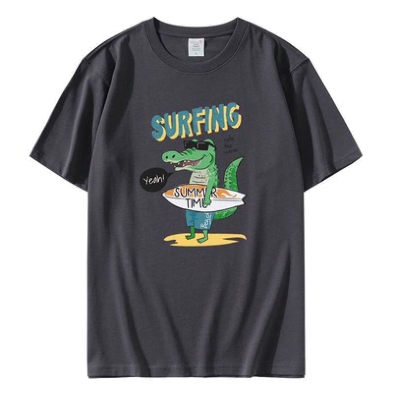 画像9: Surfer crocodile T-shirt ユニセックス 男女兼用 サーファークロッコダイル ワニプリントTシャツ (9)