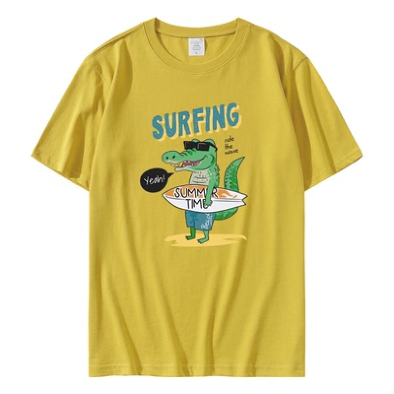 画像5: Surfer crocodile T-shirt ユニセックス 男女兼用 サーファークロッコダイル ワニプリントTシャツ (5)
