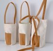 画像3: Canvas Water Cup Bag Carrying Cup Cover Umbrella Protective Case Storage Small Tote Bag キャンバスウォーターキャリング ミニ トートショルダーポシェットバッグ (3)