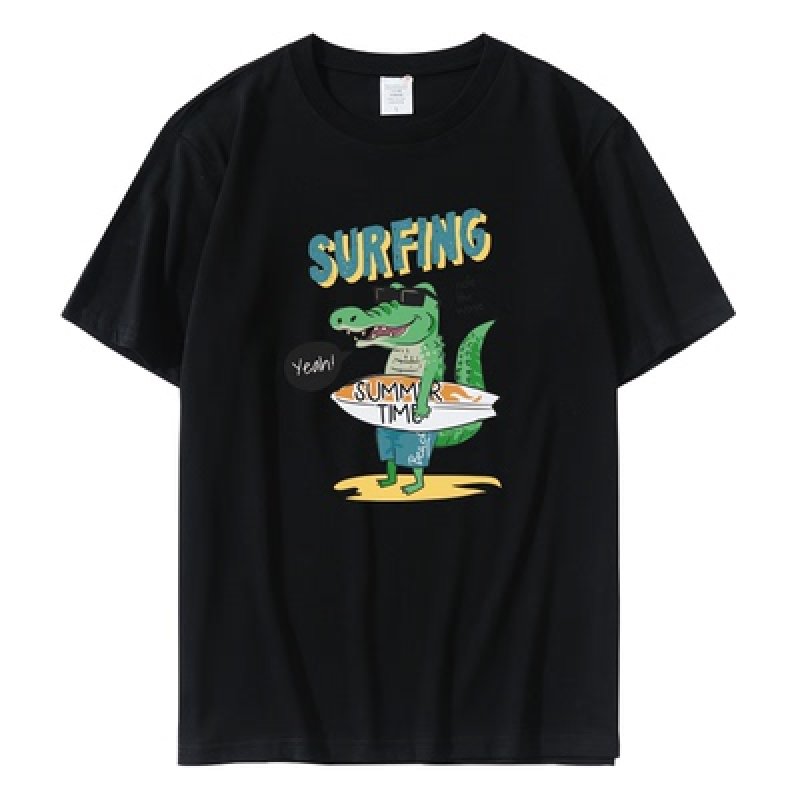 画像3: Surfer crocodile T-shirt ユニセックス 男女兼用 サーファークロッコダイル ワニプリントTシャツ (3)