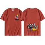 画像9: Skateboard Bart Simpson T-shirt　ユニセックス 男女兼用 スケートボードバートシンプソンプリントTシャツ (9)
