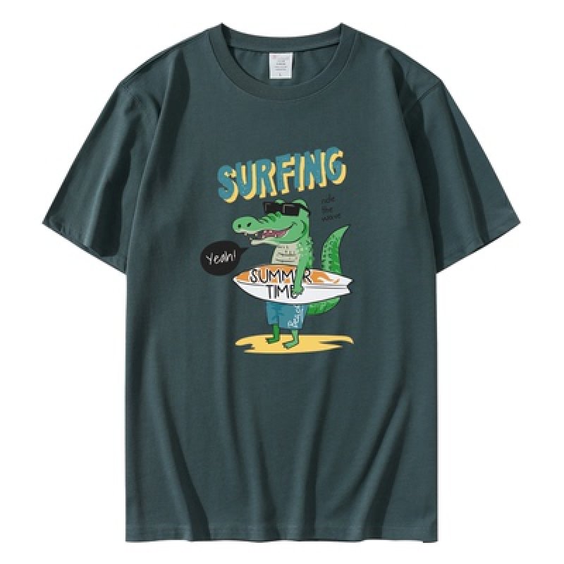 画像10: Surfer crocodile T-shirt ユニセックス 男女兼用 サーファークロッコダイル ワニプリントTシャツ (10)