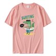 画像2: Surfer crocodile T-shirt　ユニセックス 男女兼用 サーファークロッコダイル ワニプリントTシャツ (2)