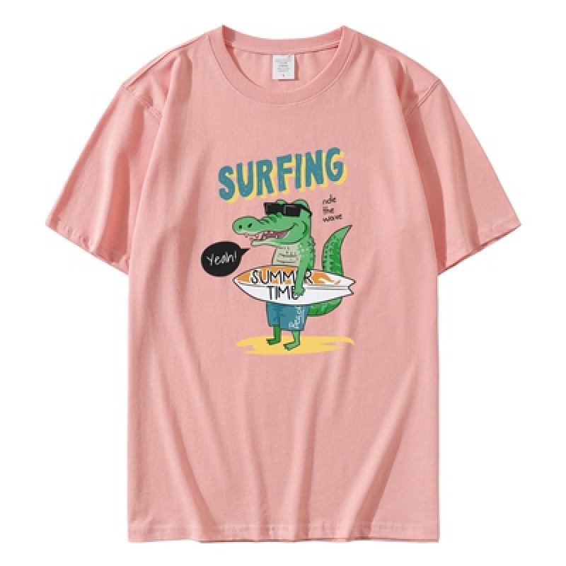 画像2: Surfer crocodile T-shirt ユニセックス 男女兼用 サーファークロッコダイル ワニプリントTシャツ (2)
