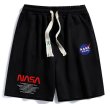 画像1: Nasa NASA joint letter printing Sweat  Half Pants　ユニセックス男女兼用ナサジョイントレターロゴスウェット ハーフパンツ　ショートパンツ スウェットパンツ  (1)