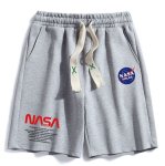画像4: Nasa NASA joint letter printing Sweat  Half Pants　ユニセックス男女兼用ナサジョイントレターロゴスウェット ハーフパンツ　ショートパンツ スウェットパンツ  (4)