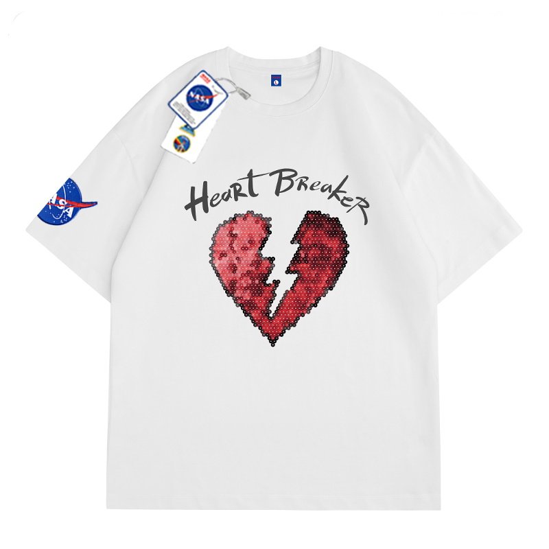 画像2: Nasa x Heart broker T-shirt ユニセックス 男女兼用 ナサ×ハートブローカープリントTシャツ (2)