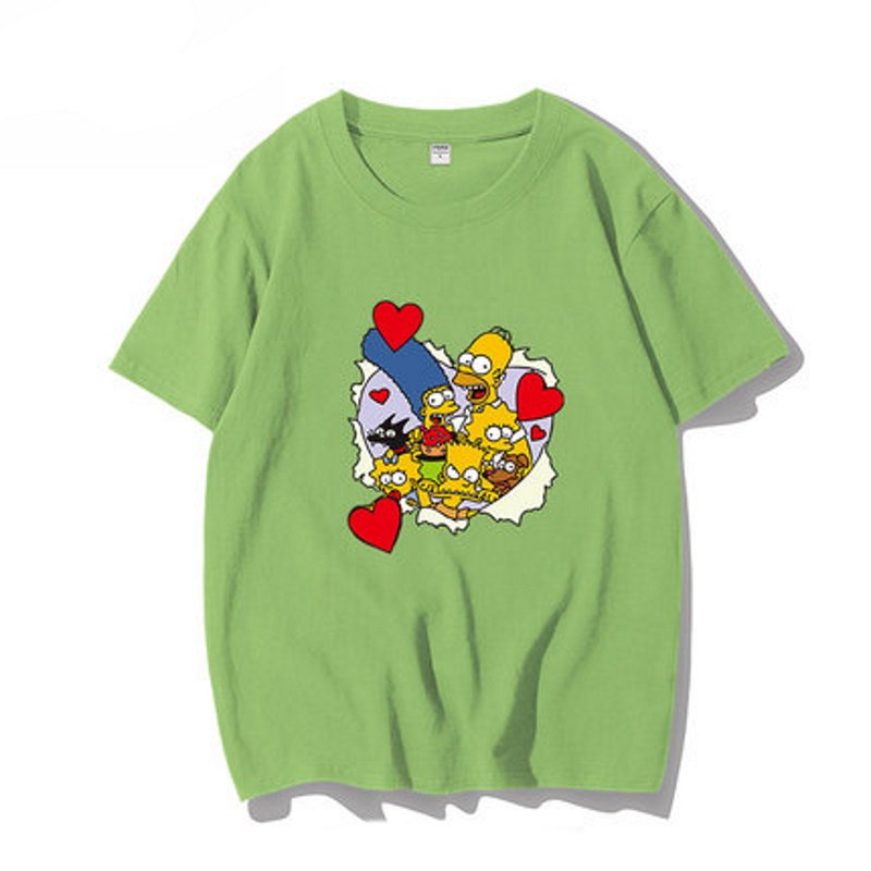 画像9: Love Simpson Family T-shirt　ユニセックス 男女兼用 ラブハートシンプソンファミリープリントTシャツ (9)