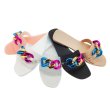 画像6: beach color chain jelly plastic crystal  flat sandals slippers 　ビーチカラーチェーンゼリーフラットサンダルスリッパ    (6)