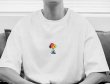 画像3: One point Rainbow SnoopyT-shirt　ユニセックス 男女兼用 ワンポイントレインボースヌーピープリントTシャツ (3)