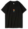 画像1: One point Rainbow SnoopyT-shirt　ユニセックス 男女兼用 ワンポイントレインボースヌーピープリントTシャツ (1)