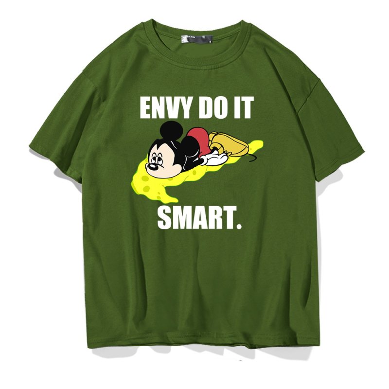 画像6: envy do it smart mickey mouse mickey T-shirt ユニセックス 男女兼用 envy do it smart ミッキーマウスミッキープリントTシャツ (6)