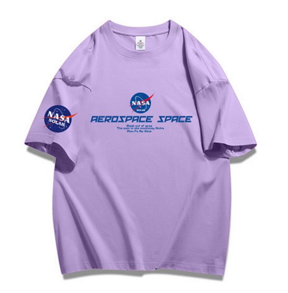 画像1: Nasa Basic Logo T-shirt　ユニセックス 男女兼用 ナサベーシックロゴプリントTシャツ (1)