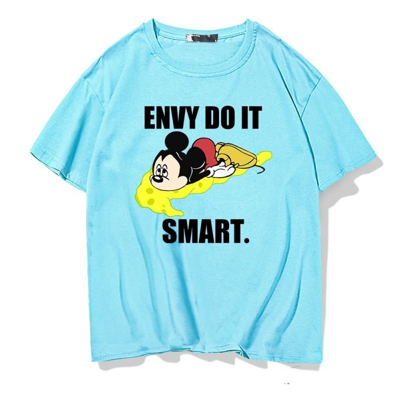 画像7: envy do it smart mickey mouse mickey T-shirt ユニセックス 男女兼用 envy do it smart ミッキーマウスミッキープリントTシャツ (7)