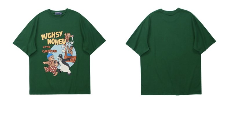 画像4: American comic print T-shit ユニセックス 男女兼用アメリカンコミックプリントTシャツ (4)