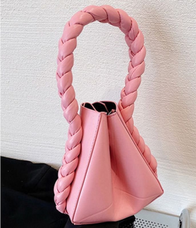 画像12: folding personality fried street weaving messenger bucket bag Shoulder Bag 折りたたみパーソナリティフライドストリートバケットバッグトートショルダーバッグ (12)