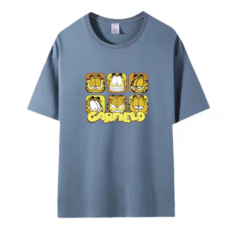 画像4: Garfield print oversized t-shirt ユニセックス 男女兼用ガーフィールドコミックプリントTシャツ (4)