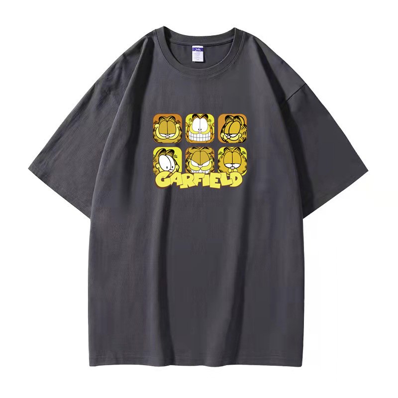 画像3: Garfield print oversized t-shirt ユニセックス 男女兼用ガーフィールドコミックプリントTシャツ (3)