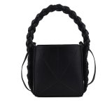画像4: folding personality fried street weaving messenger bucket bag Shoulder Bag　折りたたみパーソナリティフライドストリートバケットバッグトートショルダーバッグ (4)