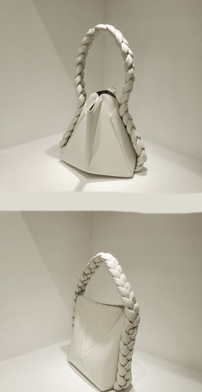 画像16: folding personality fried street weaving messenger bucket bag Shoulder Bag 折りたたみパーソナリティフライドストリートバケットバッグトートショルダーバッグ (16)