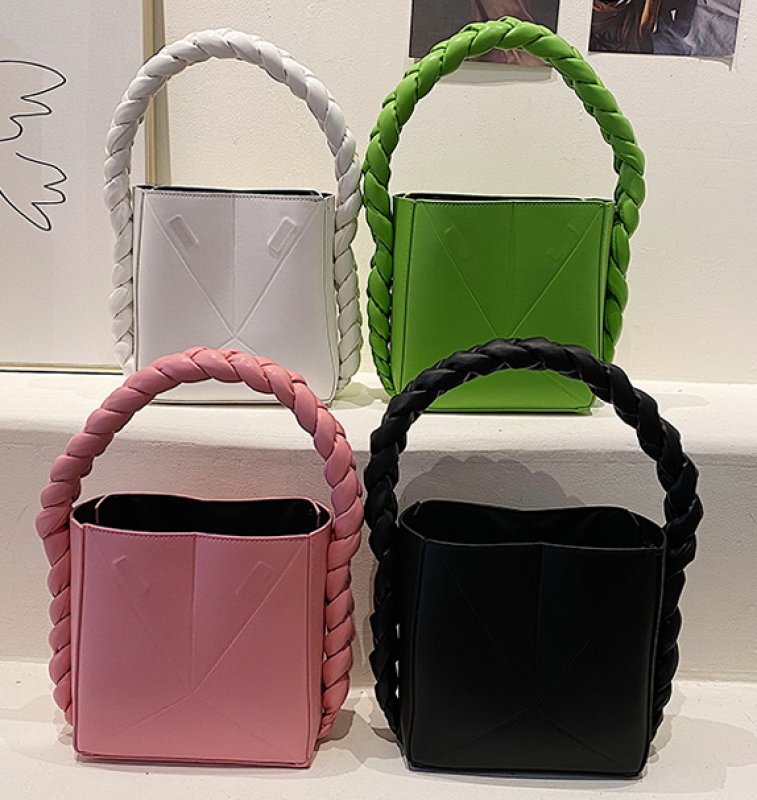 画像5: folding personality fried street weaving messenger bucket bag Shoulder Bag 折りたたみパーソナリティフライドストリートバケットバッグトートショルダーバッグ (5)