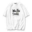 画像2: bear print t-shirt　ユニセックス 男女兼用when you smile  ベア クマプリントTシャツ (2)