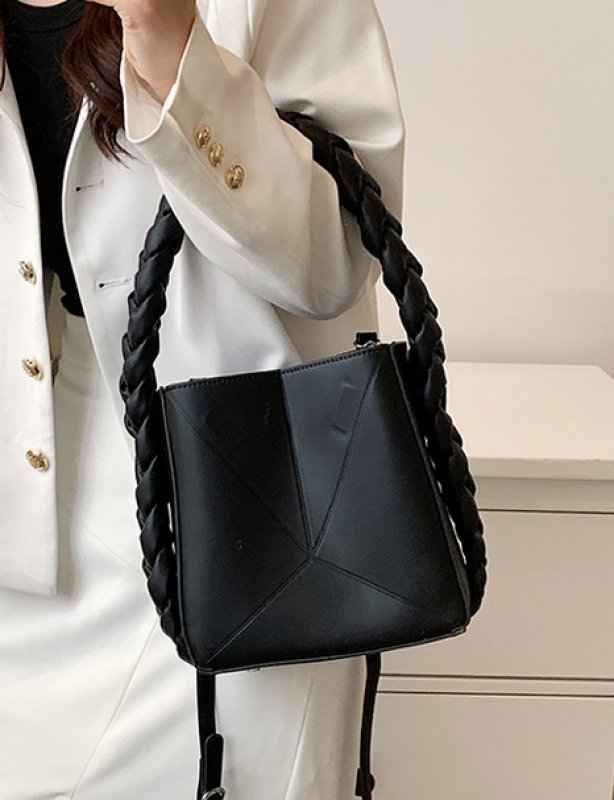 画像11: folding personality fried street weaving messenger bucket bag Shoulder Bag 折りたたみパーソナリティフライドストリートバケットバッグトートショルダーバッグ (11)