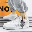 画像5: Astronaut Nasa leather lace-up sneakers  男女兼用ユニセックスナサ宇宙飛行士レースアップレザースニーカー (5)