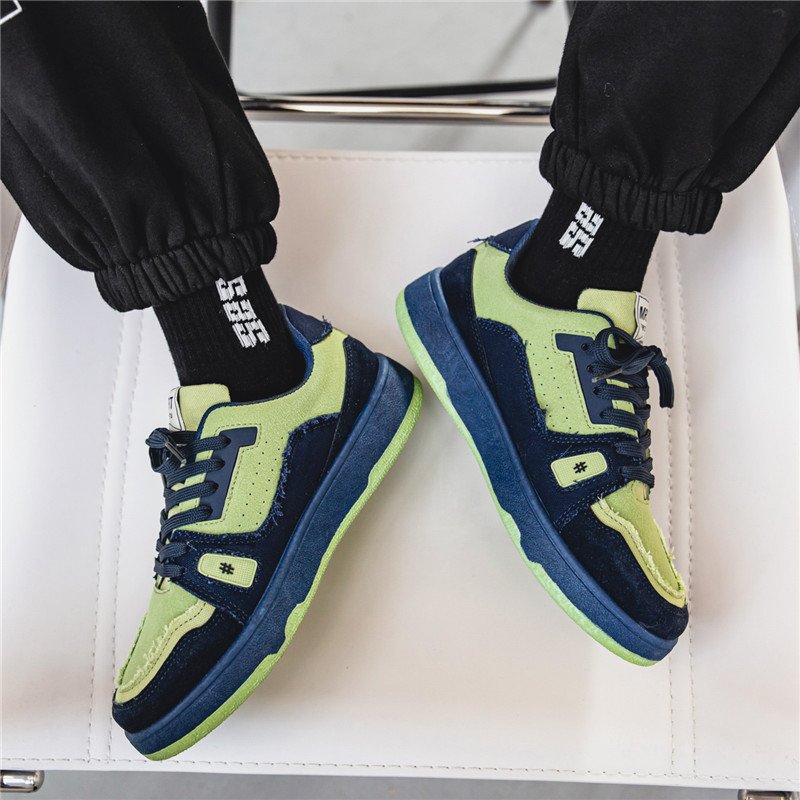 画像6: Damage style canvas lace-up sneakers shoes 　ユニセックス男女兼用ダメージスタイルキャンバスレースアップスニーカー カジュアル シューズ (6)