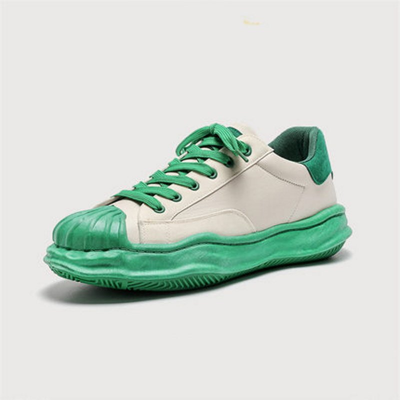 画像4: Shell head dissolving lace-up sneakers shoes 　ユニセックス男女兼用シェルヘッドレースアップスニーカー カジュアル シューズ (4)