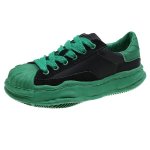画像1: Shell head dissolving lace-up sneakers shoes 　ユニセックス男女兼用シェルヘッドレースアップスニーカー カジュアル シューズ (1)