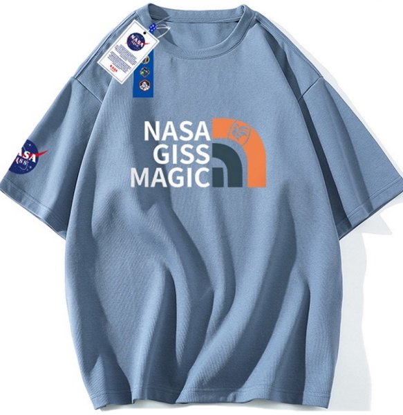 画像1: Unisex NASA GISS MAGIC logo  print t-shirt　ユニセックス 男女兼用ナサNASA GISS MAGICプリントTシャツ (1)
