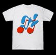 画像2: music symbol print t-shirt　ユニセックス 男女兼用音符プリントTシャツ (2)