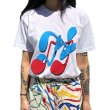 画像3: music symbol print t-shirt　ユニセックス 男女兼用音符プリントTシャツ (3)