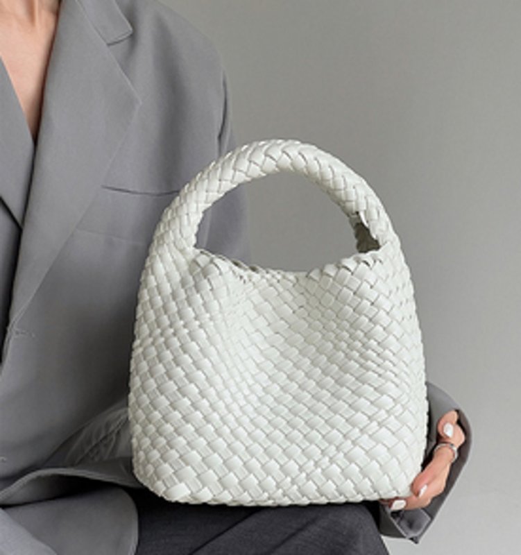 画像5: Mesh braided tote shoulder bag underarm bag  メッシュ編み込みアンダーアーム ショルダートートバッグ (5)