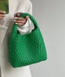 画像16: Mesh braided tote shoulder bag underarm bag 　メッシュ編み込みアンダーアーム ショルダートートバッグ (16)