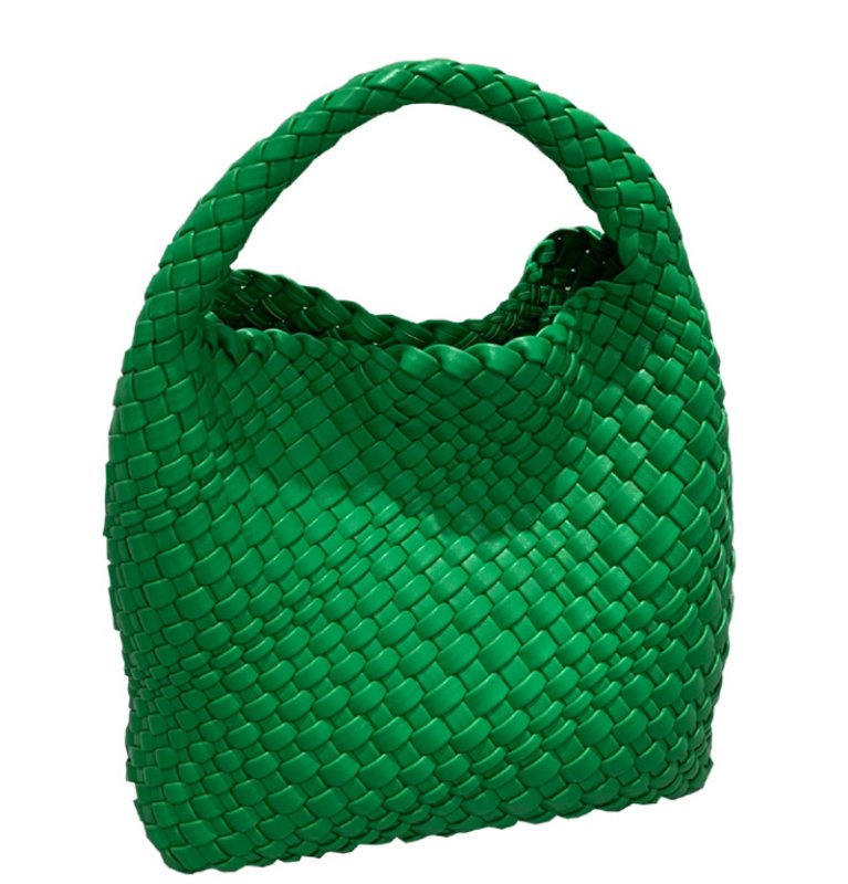 画像2: Mesh braided tote shoulder bag underarm bag  メッシュ編み込みアンダーアーム ショルダートートバッグ (2)