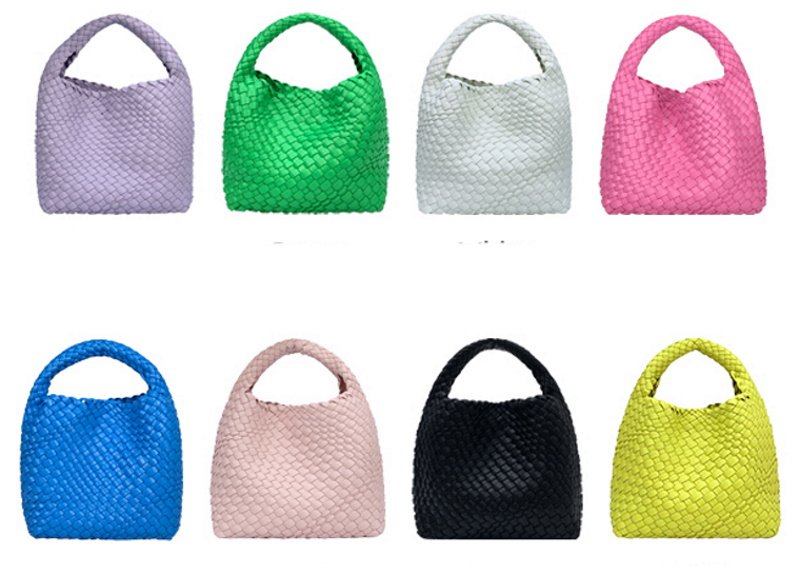 画像10: Mesh braided tote shoulder bag underarm bag  メッシュ編み込みアンダーアーム ショルダートートバッグ (10)