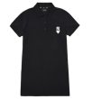 画像6:  Women's MLB NY Heart Pique POLO skirt  dress  MLB NYハートピケポロ半袖 スウェットワンピース ドレス (6)