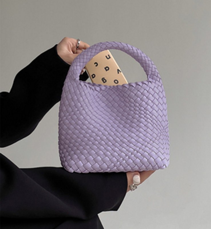 画像12: Mesh braided tote shoulder bag underarm bag  メッシュ編み込みアンダーアーム ショルダートートバッグ (12)