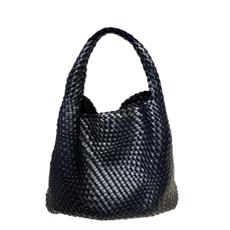 画像15: Mesh braided tote shoulder bag underarm bag  メッシュ編み込みアンダーアーム ショルダートートバッグ (15)