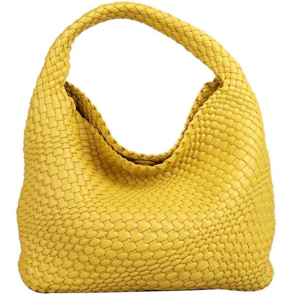 画像1: Mesh braided tote shoulder bag underarm bag 　メッシュ編み込みアンダーアーム ショルダートートバッグ (1)