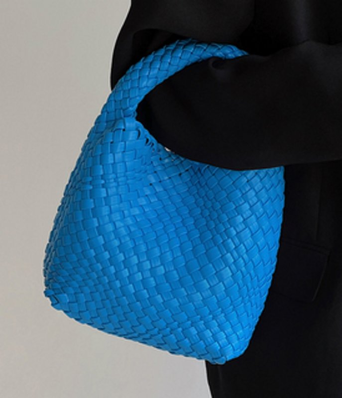 画像8: Mesh braided tote shoulder bag underarm bag  メッシュ編み込みアンダーアーム ショルダートートバッグ (8)