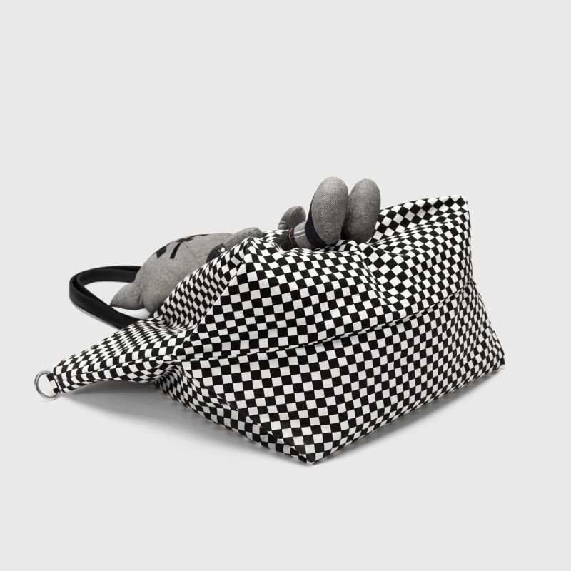 画像2: Plaid Damier x kawsTote Shoulder Bag　カウズ×ダミエチェック柄ラージキャパシティートートショルダーバッグ (2)