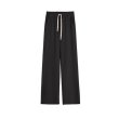 画像4:  Women’s Hem side slits pants  裾スリットワイドルーズ ストレートパンツ  (4)