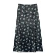 画像9:  Floral below-the-knee length skirtMiddle length skirt　フローラル小花柄膝下丈スカートAラインプスカートミドル丈 (9)