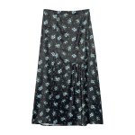 画像9:  Floral below-the-knee length skirtMiddle length skirt　フローラル小花柄膝下丈スカートAラインプスカートミドル丈 (9)