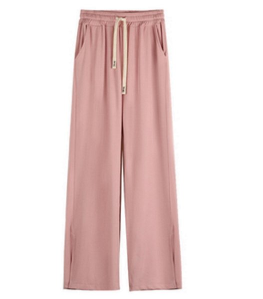 画像1:  Women’s Hem side slits pants  裾スリットワイドルーズ ストレートパンツ  (1)