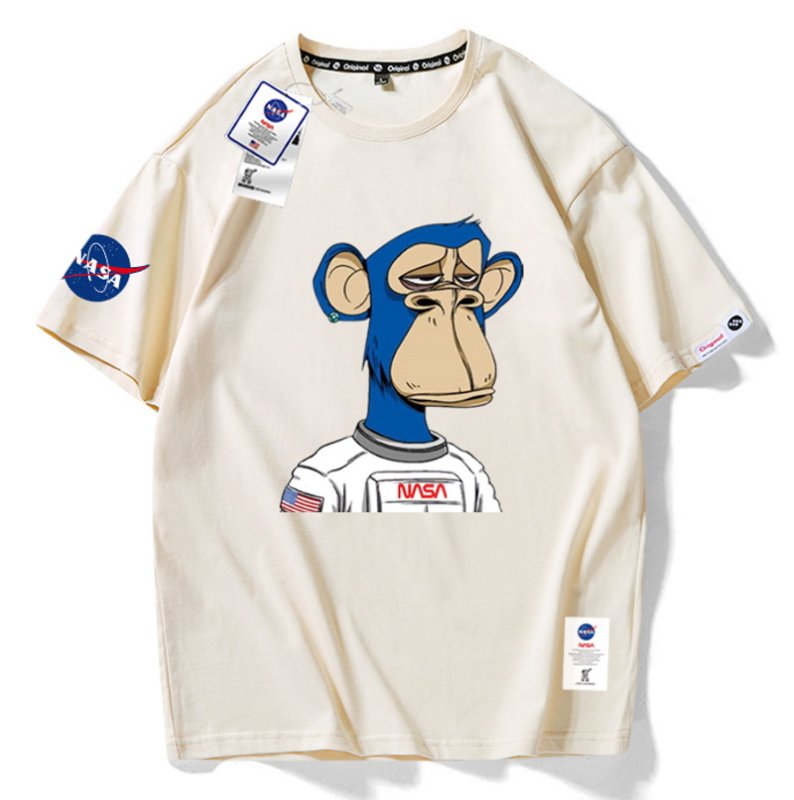 画像4: Unisex NASA xchimpanzee T-shirt　男女兼用ユニセックスNASAナサ×チンパンジープリントTシャツ (4)